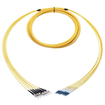 [TCM-BLCFC6S2-030] Tconnect Plenum Breakout 6 Fiber LC-FC Singlemode 9/125µm (OS2) 30m